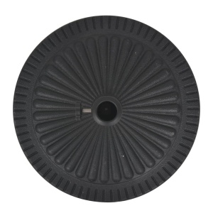 Suport umbrelă de soare, rășină, rotund, negru, 14 kg - Img 7