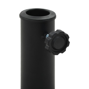 Suport umbrelă de soare rotund, negru, 10 kg, polirășină - Img 3