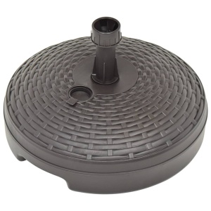 Suport umbrelă, maro, 20 L, plastic, umplere cu nisip/apă - Img 4