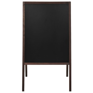 Tablă neagră cu două fețe, lemn cedru, verticală, 60 x 80 cm - Img 2