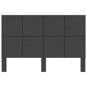 Tăblie de pat, gri inchis, 180 x 200 cm, material textil - Img 4