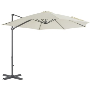 Umbrelă de exterior cu bază portabilă, nisipiu - Img 3