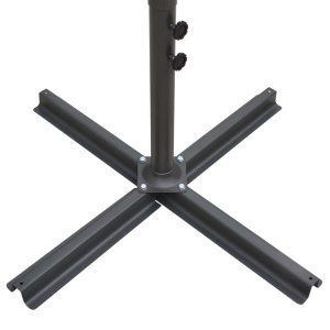 Umbrelă de soare cu stâlp din oțel, antracit, 250x250 cm - Img 6