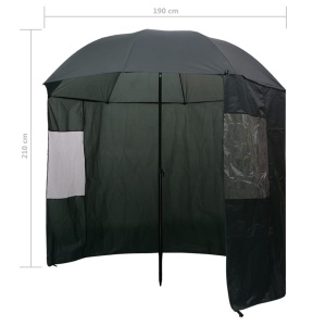 Umbrelă pentru pescuit, 240 x 210 cm, verde - Img 7