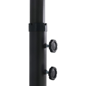 Umbrelă soare exterior cu stâlp aluminiu, albastru, 460x270 cm - Img 6