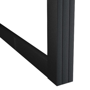 Ușă glisantă aluminiu și sticlă ESG 76x205 cm negru - Img 6