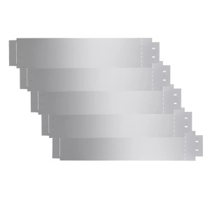 142668 Garduri de gazon, 5 buc, oțel galvanizat, 100 x 20 cm - Img 2
