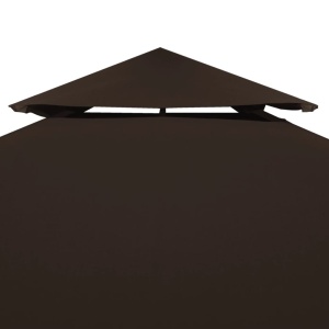 Acoperiș pavilion cu 2 niveluri, maro, 3 x 3 m, 310 g/m² - Img 5