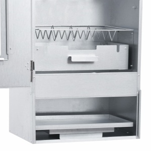Afumătoare cuptor grătar cu 1 kg peleți lemn, 44,5x29x83 cm - Img 5