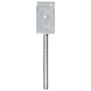Ancore de gard, 6 buc., argintiu, 14x6x30 cm, oțel galvanizat - Img 4