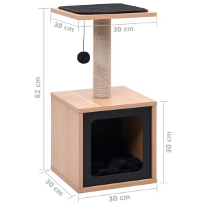 Ansamblu pentru pisici, covoraș din funie de sisal, 62 cm - Img 6