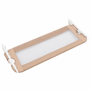 Balustradă protecție pat copii, gri taupe, 102x42 cm, poliester - Img 4