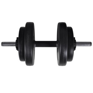 Bancă antrenament rastel greutăți, set haltere/gantere, 60,5kg - Img 11