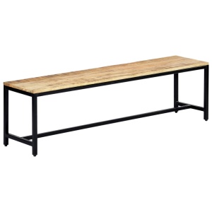 Bancă de bucătărie, 160 cm, lemn masiv de mango nefinisat - Img 7