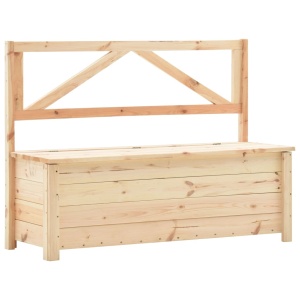 Bancă de depozitare, 120 cm, lemn masiv de pin