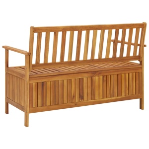 Bancă de depozitare grădină, 120 cm, lemn masiv de acacia - Img 4