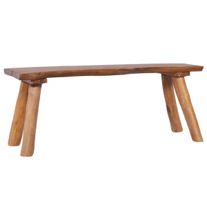 Bancă de grădină, 120 cm, lemn masiv de tec - Img 6