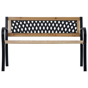 Bancă de grădină, 120 cm, lemn - Img 2