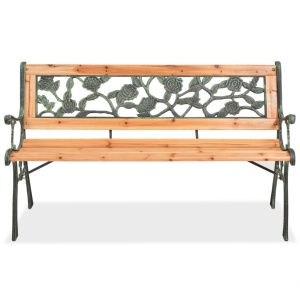 Bancă de grădină, 122 cm, lemn - Img 2