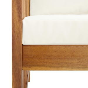 Bancă de grădină cu perne, 119 cm, lemn masiv de acacia - Img 7