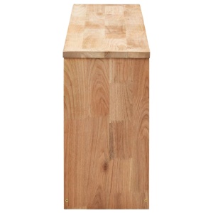 Bancă depozitare pantofi, 94x20x38 cm, lemn masiv de nuc - Img 8