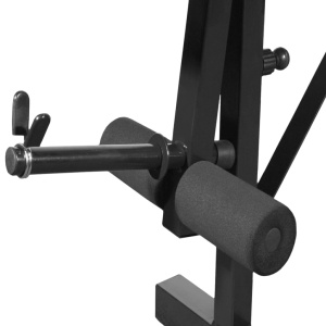 Bancă fitness cu rastel greutăți, set haltere/gantere, 30,5 kg - Img 4