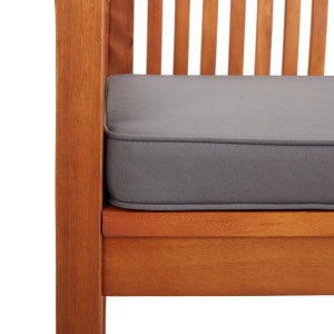 Bancă grădină cu 3 locuri &amp; pernă, 150 cm, lemn masiv acacia - Img 7