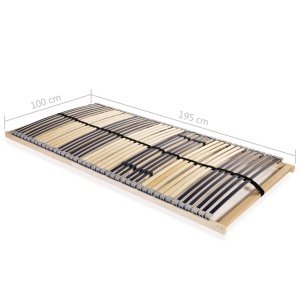 Bază de pat cu șipci, 42 șipci, 7 zone, 100 x 200 cm - Img 6