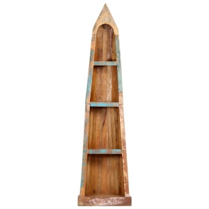Bibliotecă, 50 x 40 x 180 cm, lemn masiv reciclat - Img 3