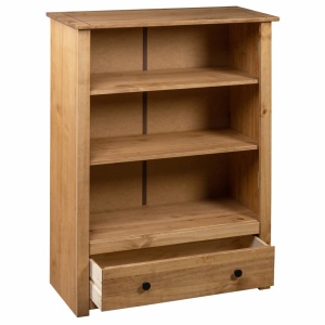 Bibliotecă, 80 x 35 x 110 cm, lemn masiv de pin, gama Panama - Img 8
