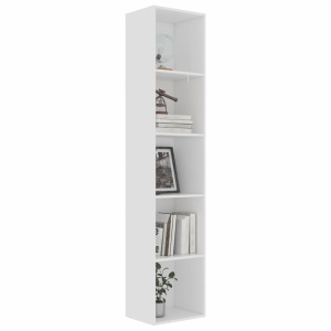 Bibliotecă, alb, 40 x 30 x 189 cm, PAL - Img 3