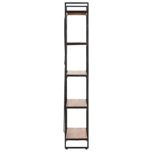 Bibliotecă cu 5 rafturi, 90 x 30 x 180 cm, lemn masiv de acacia - Img 3