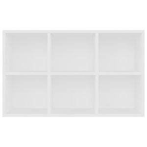 Bibliotecă/Servantă, alb, 66 x 30 x 97,8 cm, PAL - Img 11