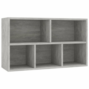 Bibliotecă/Servantă, gri beton, 45 x 25 x 80 cm, PAL - Img 7