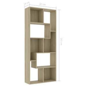 Bibliotecă, stejar Sonoma, 67 x 24 x 161 cm, PAL - Img 10