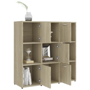 Bibliotecă, stejar Sonoma, 90 x 30 x 90 cm, PAL - Img 4
