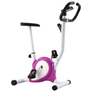Bicicletă fitness cu curea de rezistență, mov - Img 3