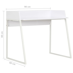 Birou, alb, 90 x 60 x 88 cm - Img 6