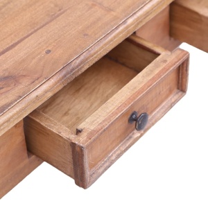Birou cu sertare, 117 x 57 x 75 cm, lemn masiv reciclat - Img 6