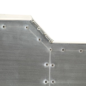 Birou de scris aviator vintage, stil aviație, 120x60x76 cm - Img 5