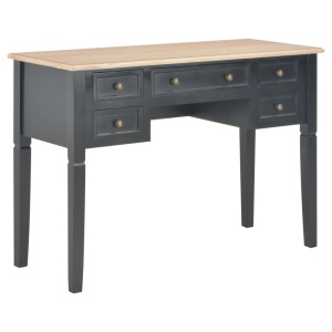 Birou de scris, negru, 109,5 x 45 x 77,5 cm, lemn
