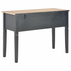 Birou de scris, negru, 109,5 x 45 x 77,5 cm, lemn - Img 4