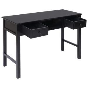 Birou de scris, negru, 110 x 45 x 76 cm, lemn - Img 3