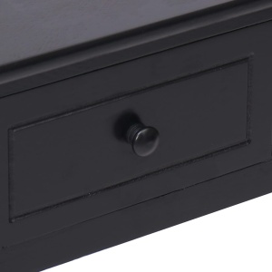 Birou de scris, negru, 110 x 45 x 76 cm, lemn - Img 6