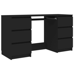 Birou de scris, negru, 140 x 50 x 77 cm, PAL - Img 2