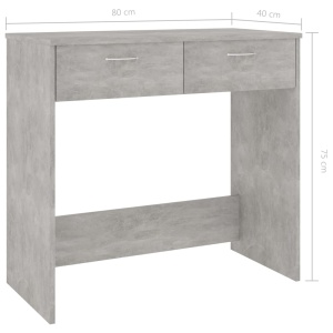 Birou, gri beton, 80 x 40 x 75 cm, PAL - Img 5