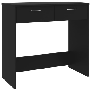 Birou, negru, 80 x 40 x 75 cm, PAL - Img 2