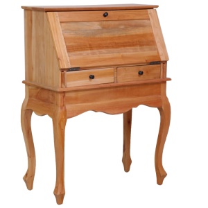 Birou secretar, 78 x 42 x 103 cm, lemn masiv de mahon - Img 2