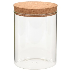 Borcane din sticlă depozitare, capac de plută, 6 buc., 650 ml - Img 3