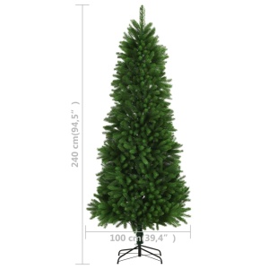 Brad de Crăciun artificial, ace cu aspect natural, 240cm, verde - Img 6